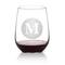 Hortense B. Hewitt Co. Circle Monogram Stemless Wine Glass
